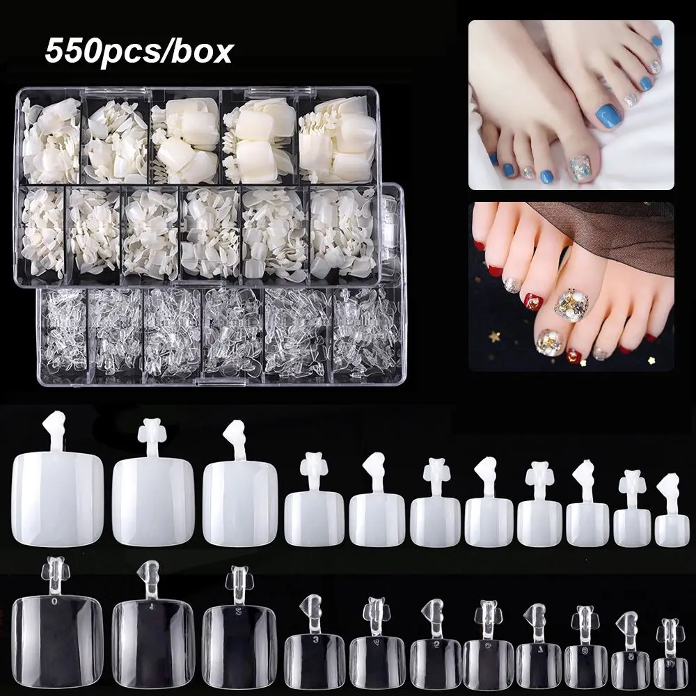 

550 шт./коробка, искусственные акриловые ногти