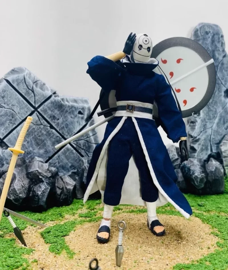 Плащ в масштабе 1/12 плащ с подвижной железной проволокой модель брюк ниндзя для 6 - Цена: 4309