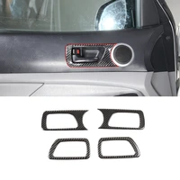 for toyota tacoma 2011 2015 soft carbon fiber car styling door inner handle frame sticker car interior modification accessories