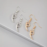 anime naruto orochimaru cosplay earrings konoha logo kunai shuriken ear hoops ninja darts dangle for women men jewelry fans gift