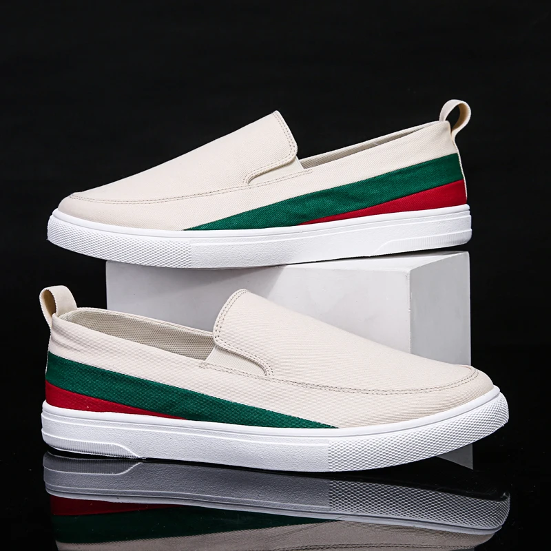 

WEH designer men shoes luxury brand high quality Breathable Casual Men Outdoor Non-slip Canvas Sneakers Male Flats Walking Shoes