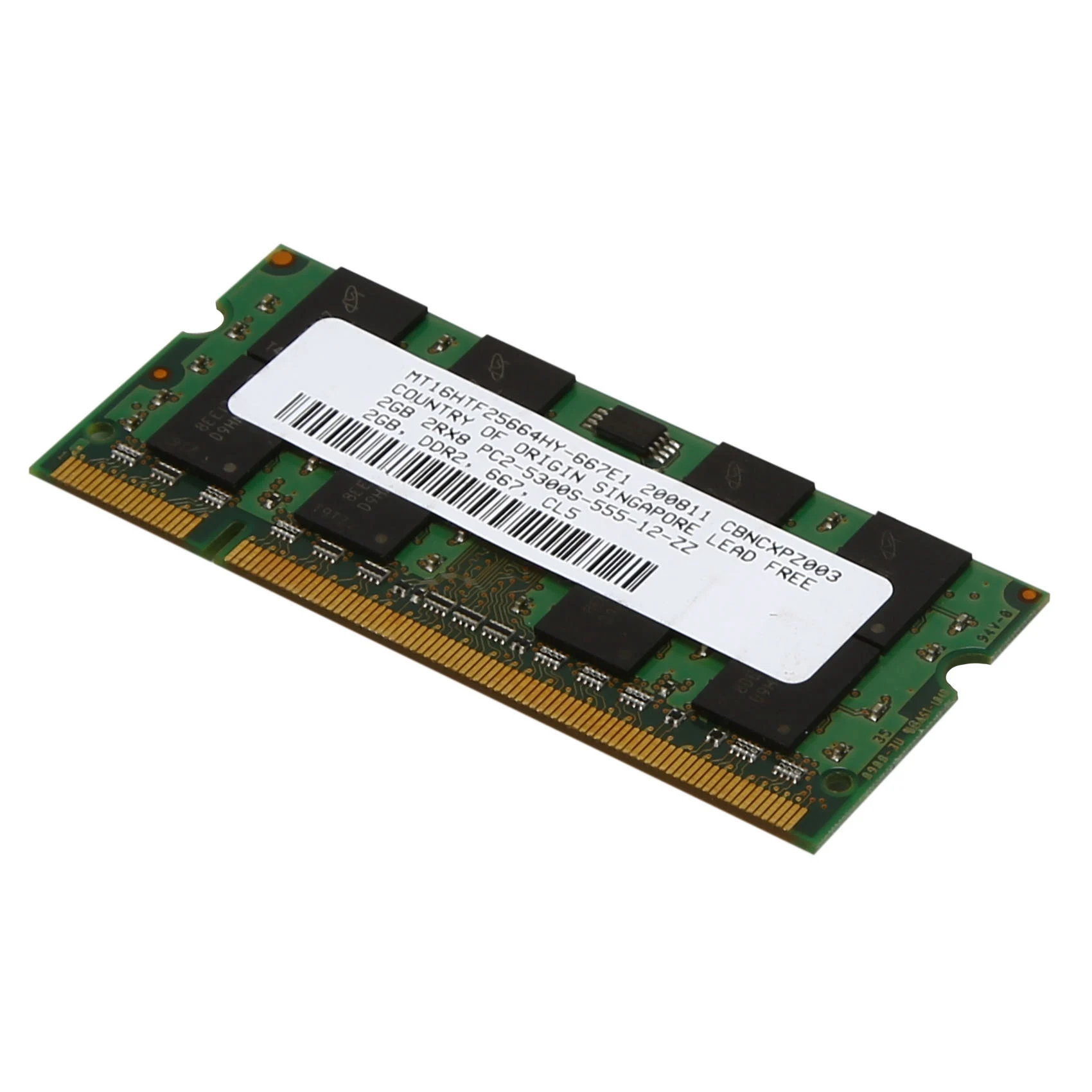 Оперативная память DDR2 2 Гб 667 МГц PC2 5300 ОЗУ для ноутбука 1 8 в контактов SODIMM Intel AMD