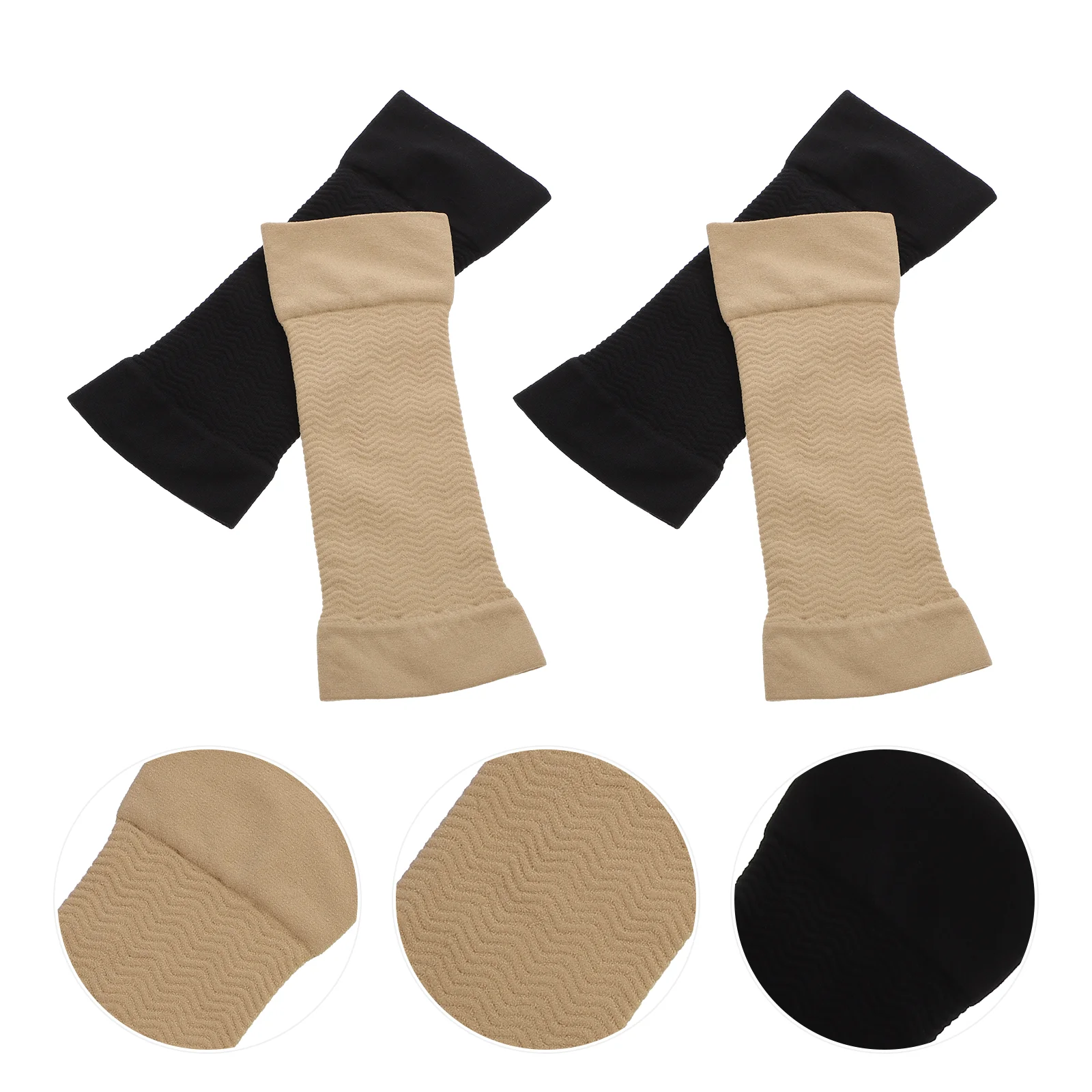 

2 Pairs Arm Sleeves Scars Covering Arm Sleeves Dual-use Arm Shaping Sleeves