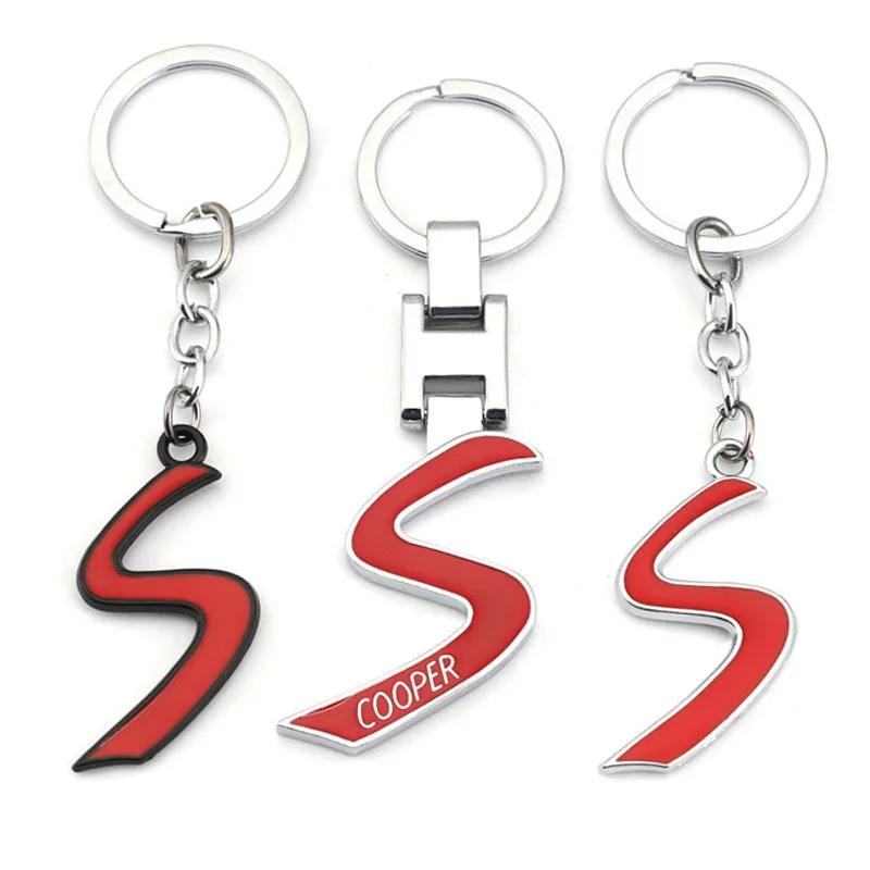 

Car Keychain S Logo Key Ring Holder for BMW Mini Cooper S One JCW Clubman Countryman Paceman R56 R55 R60 R61 F55 F56 F54 F60