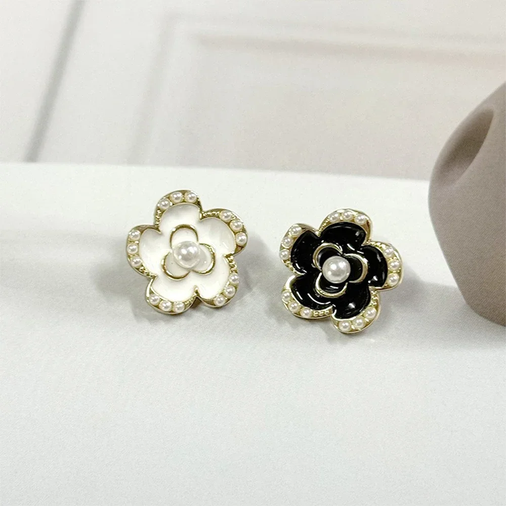 10 шт. 18/23 мм изящные элегантные жемчужные металлические пуговицы костюм вязаный