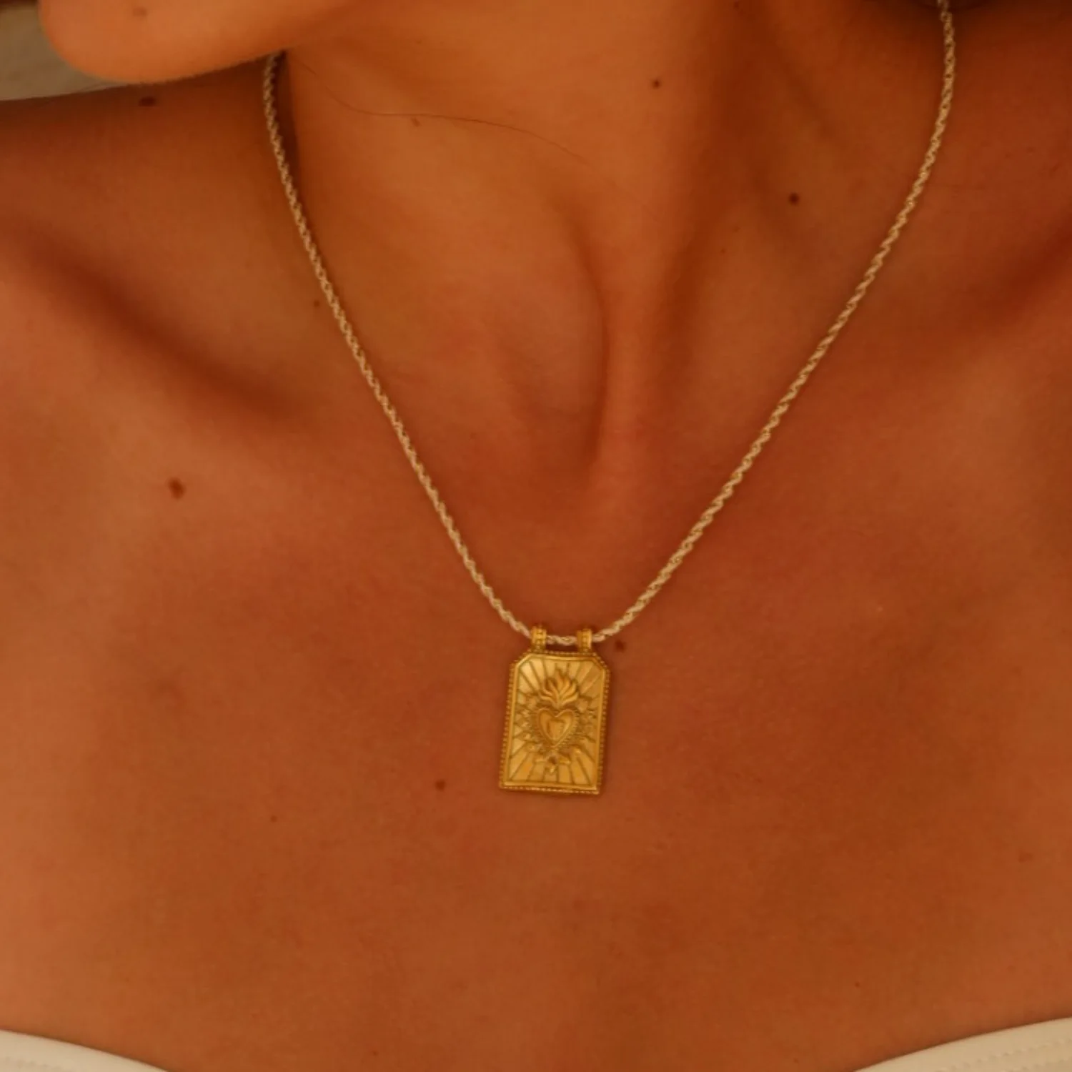 2024 прямоугольное ожерелье в виде карты Таро медные красочные глаза ожерелья