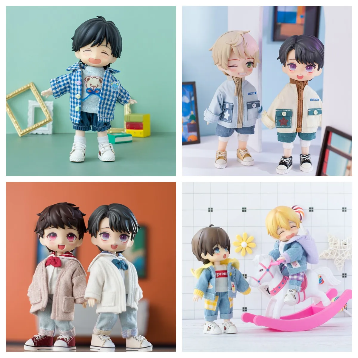 

Ob11 Doll Accessories Loose Standing Collar Star Coat Suit Casual Work Shorts 1\12 Points Bjd GSC Molly P9 Obitsu11