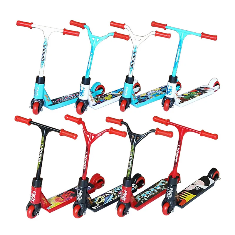 

1pc Finger Scooter Mini Skate Park Ramp Set Fingertip Bike Fingerboard Extreme Sports Toys Bikes Fingerboard Toys Random Color