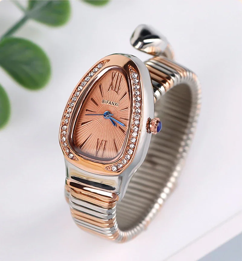 Женские кварцевые часы BIFANXI роскошные классические с бриллиантами и римскими
