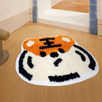 cute thick plush tiger rug children room ins carpet floor mat bathroom non slip absorbent doormat bedside soft furry carpets