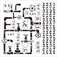 pipes and chain 2022 new arrival diy drawing template painting scrapbooking paper card embossing album decorative craft