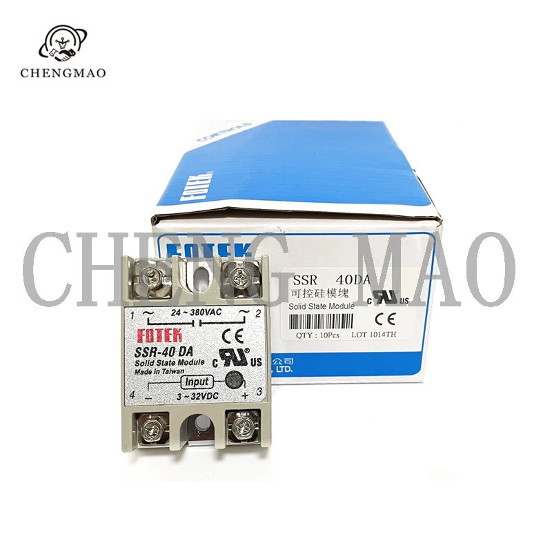 

SSR-10DA SSR-25DA SSR-40DA 60DA 75DA 100DA Fotex твердотельное реле фактически 3-32V DC TO 24-380V AC DMWD