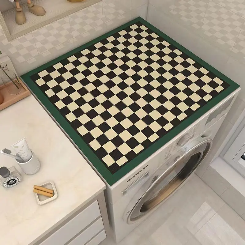 

Dustproof Pad Waterproof Pad Nordic Vintage Wind Washing Machine Dustproof Cover Household Nightstand Refrigerator Microwave Non