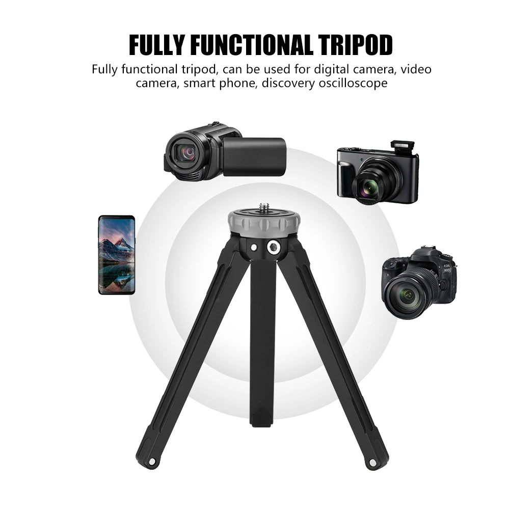 

Новый портативный настольный мини-штатив с шариковой головкой для цифровой камеры DV Smartphone MT-01 (серый)