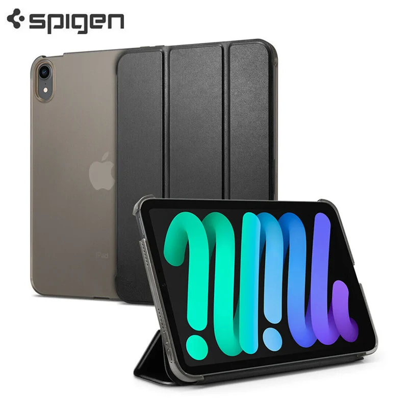 

Original Spigen [ Smart Fold ] Case For Apple iPad Mini 6 Mini6 Shockproof Slim Folio Cover Kickstand Flip Cover Case