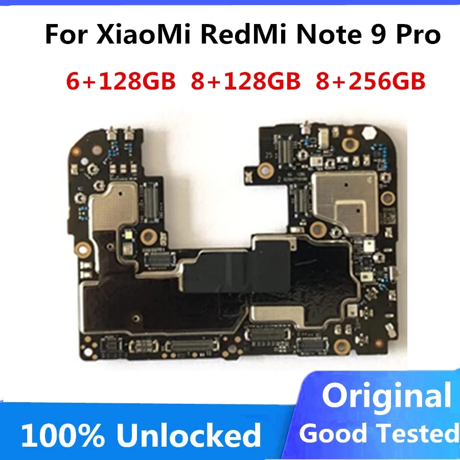 Оригинальная разблокированная материнская плата для Redmi Note 9 Pro Mi 10i полные чипы 6
