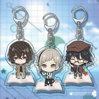 bungo stray dogs keychain jewelry 6cm aestethic anime aesthetic accesories japan accessories decoration mold resin free shipping