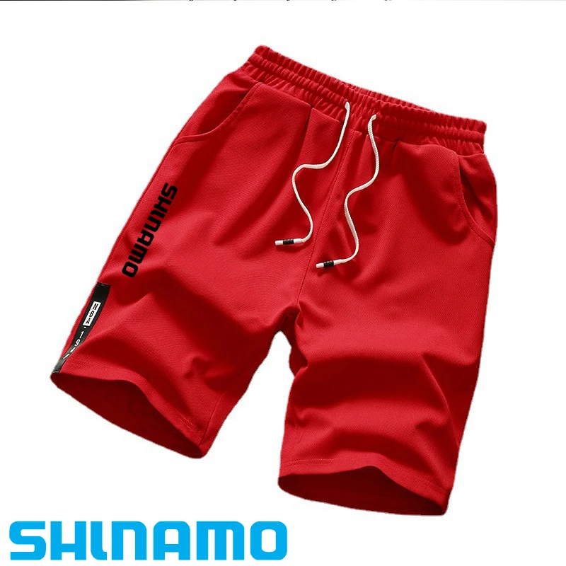 

2023 Spring Summer Men's Five Pants Casual Camping Hiking Outdoor Sports Tie Cord Quick Dry Clothes Fishing Shorts Beach Pants