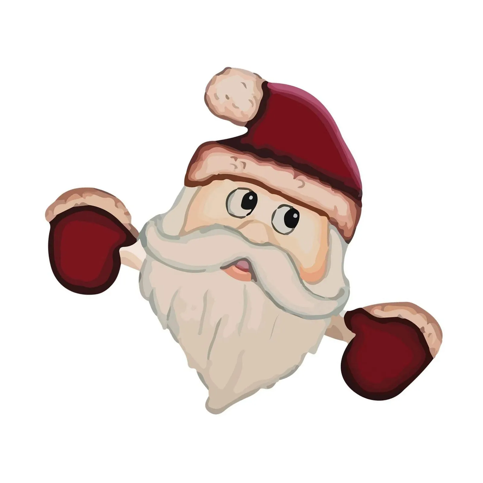 

Рождественское украшение с изображением Санта Клауса, забора, глазка, садовый двор, художественные украшения, Рождественский садовый декор...