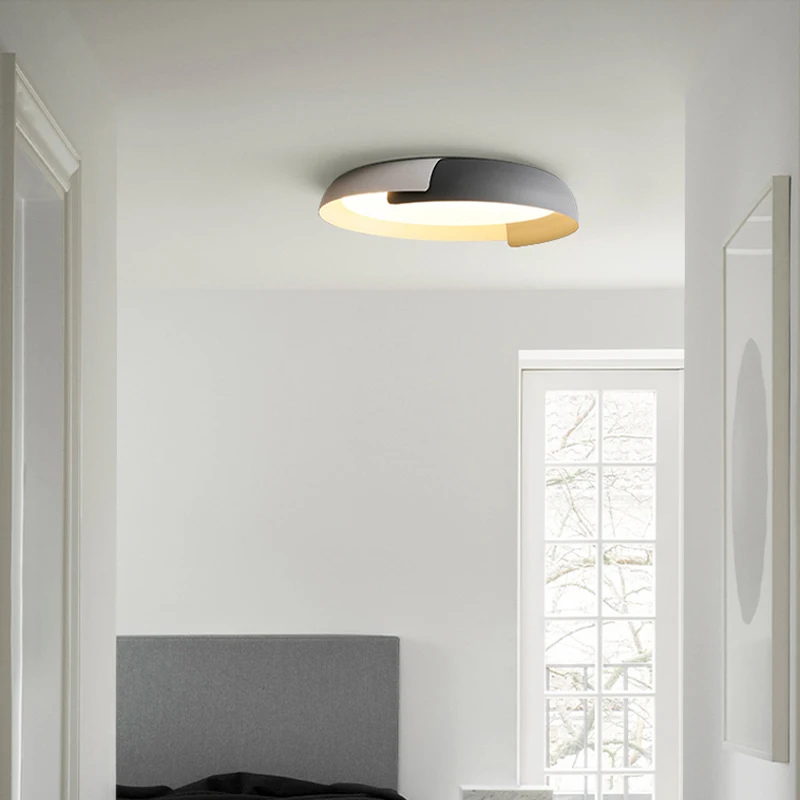 Японская потолочная лампа для спальни современный минималистичный светильник в