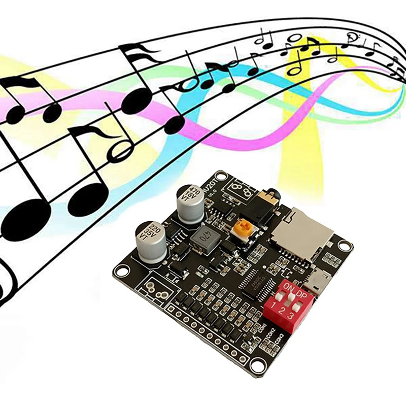 2X DY-HV20T модуль воспроизведения голоса 12 В/24 В источник питания 10 Вт/20 Вт усилитель