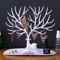 earrings storage holder make up decoration necklace bracelet stand display jewelry collection hanging box earring organizer tray