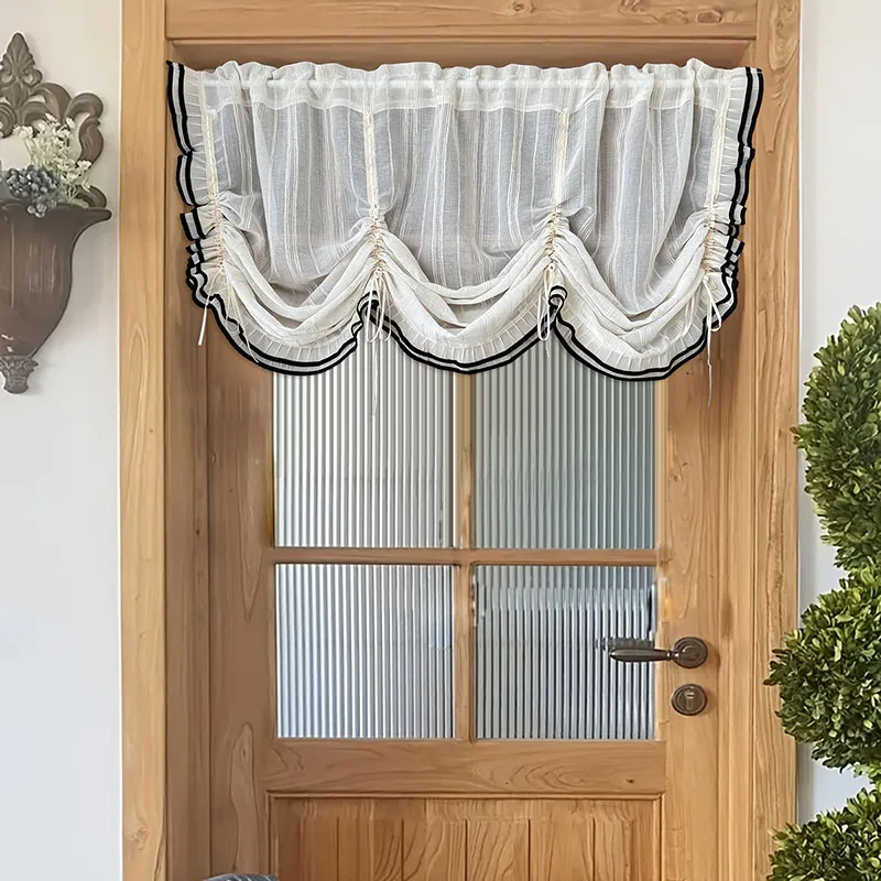 

Ретро полосатые прозрачные шторы Тияна