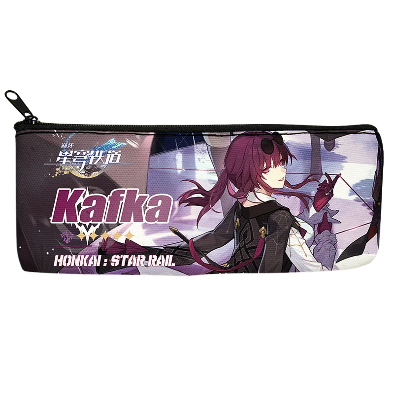 Фото Горячая Аниме игра Honkai: Star Rail Cosplay Kawaii холщовый Карандаш Чехол мультяшная Подарочная коробка пенал сумка школьные канцелярские принадлежности №5