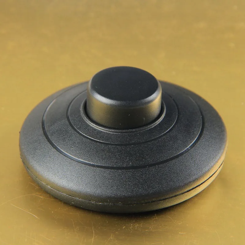 

1Pcs Black In-Line Lamp Foot Switch Push Power Pedal Light Footswitch-ABUX
