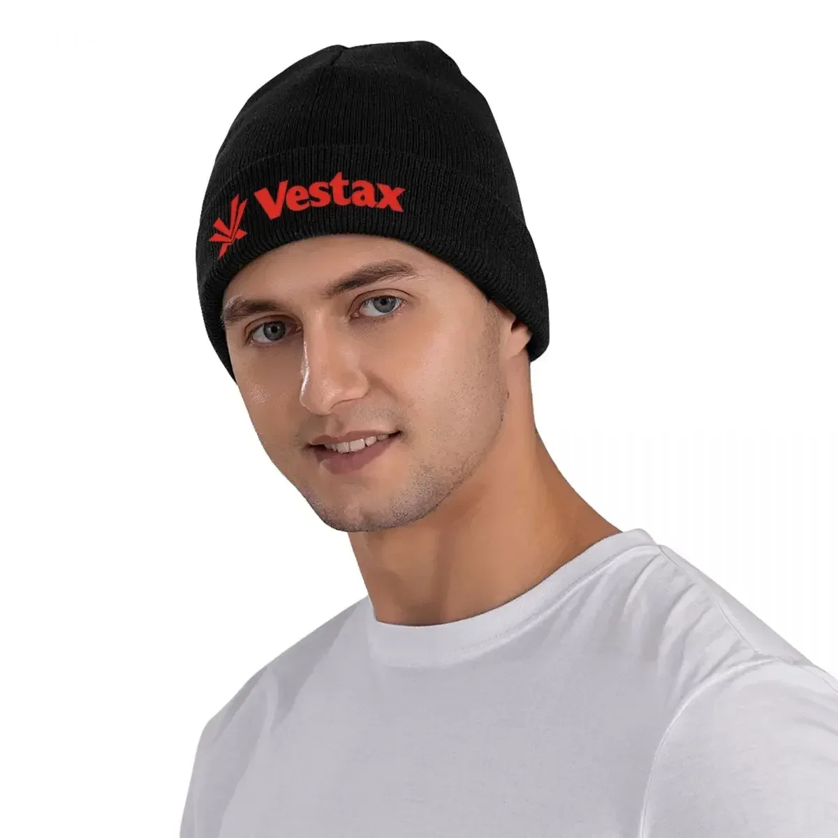 Мужские и женские зимние шапки VESTAX 90s с логотипом красного цвета теплые
