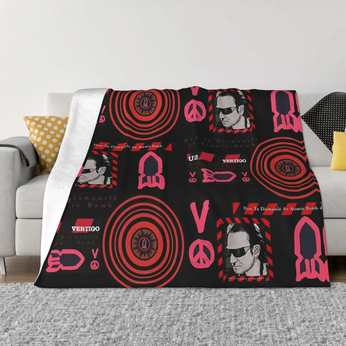 

U2 музыкальная гитарная лента, одеяла, флисовое покрывало для спальни