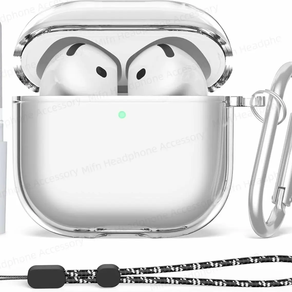 Для Airpods 4 Чехол USB-C [защита от пожелтения] мягкие защитные чехлы из ТПУ для новых