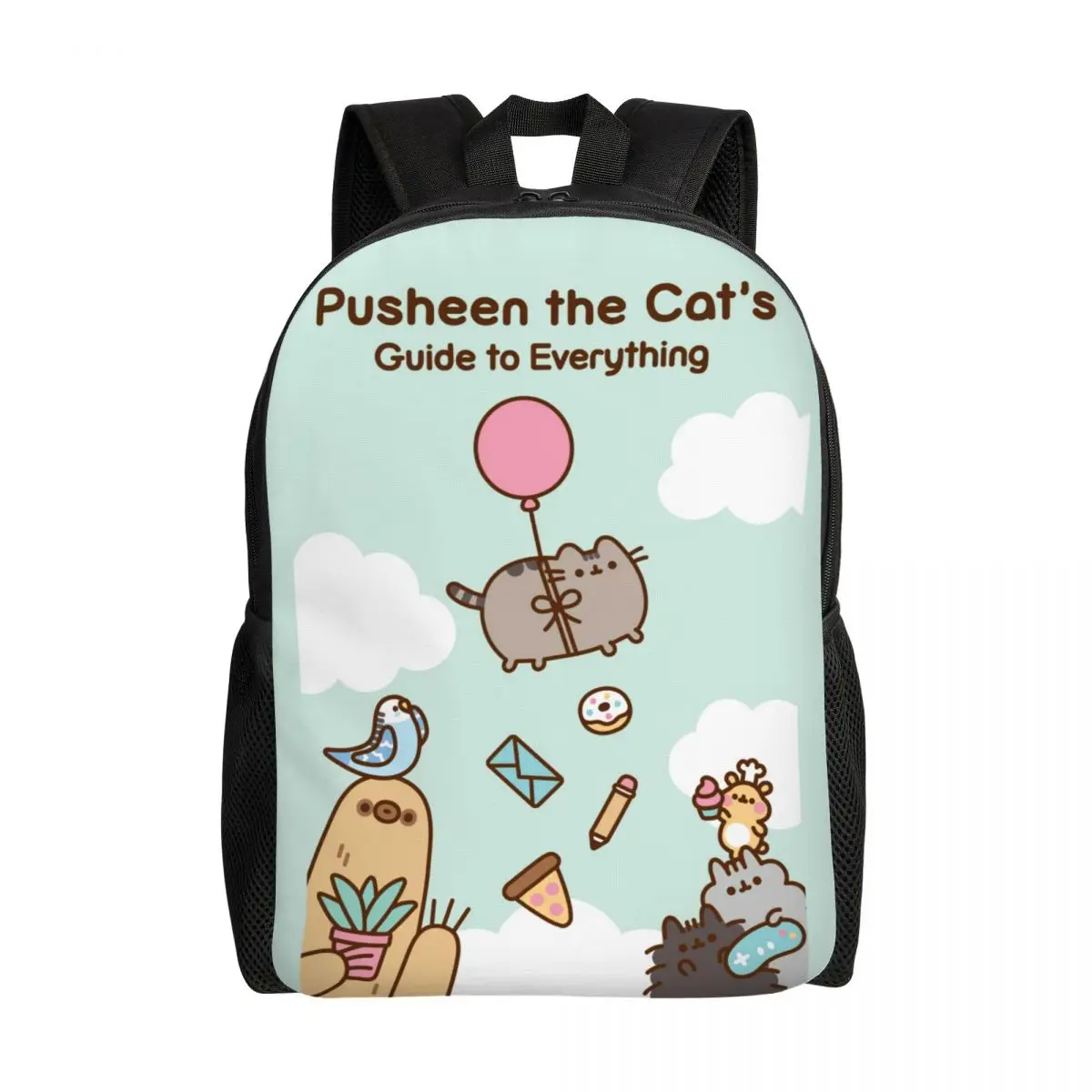 

Дорожный рюкзак Kitty Cat для мужчин и женщин, школьный ранец для книг с рисунком киски для студентов колледжа, рюкзаки