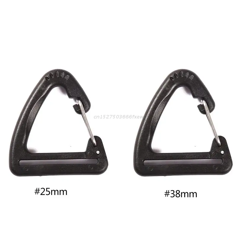 

10 Pcs Plastic Triangle Carabiner Spring Belt Clip Hooks Keychains Buckles Outdoor Camping Hiking Backpack Accessories