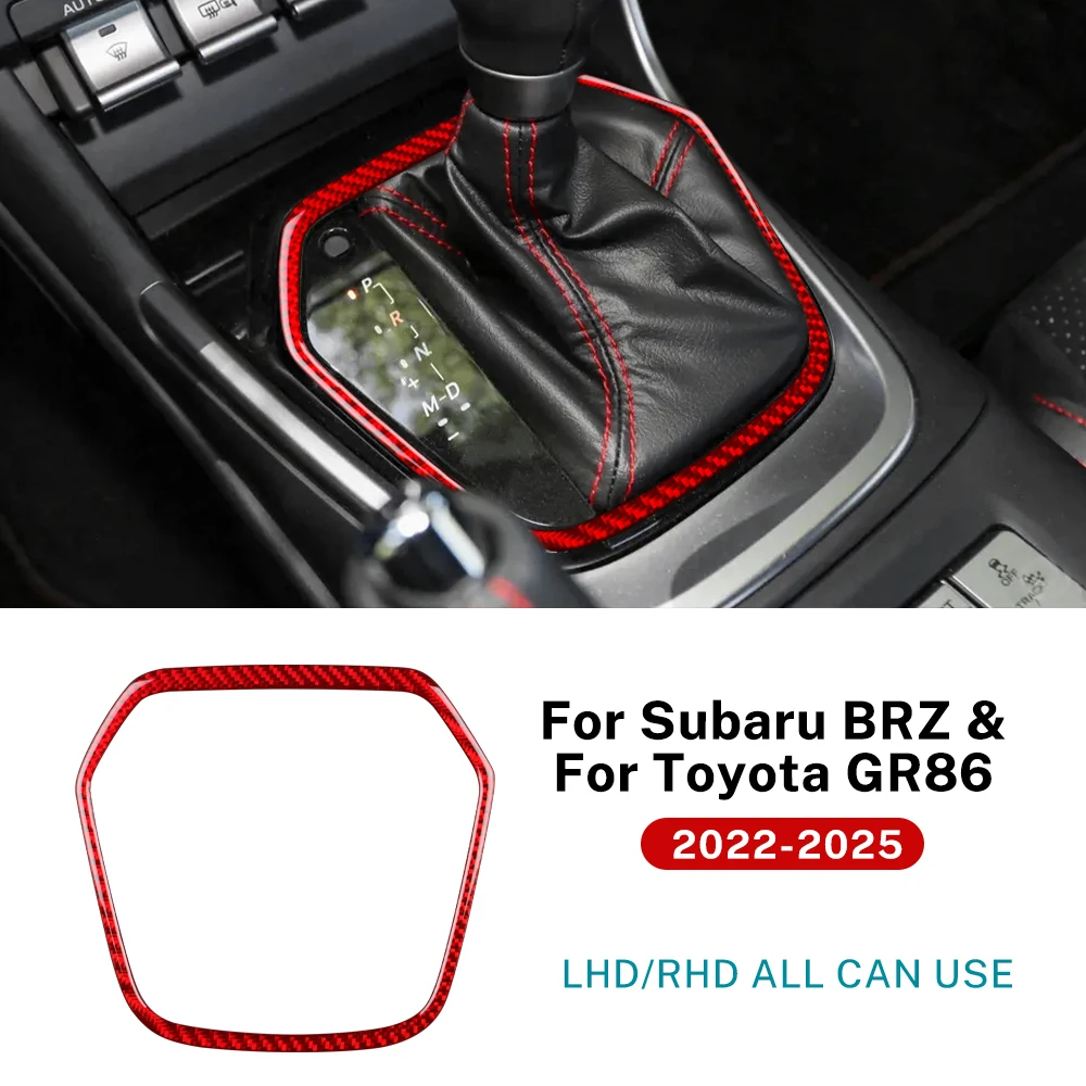 

Настоящая мягкая наклейка из углеродного волокна для Subaru BRZ Toyota GR86 2021 2022 2023 2024 2025 LHD RHD Автомобильная рамка передач Аксессуары