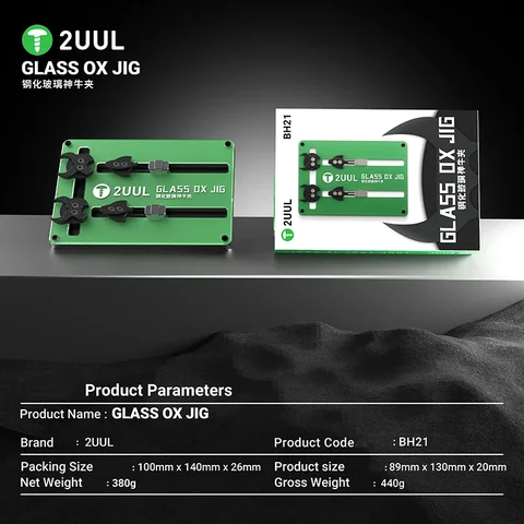 2UUL BH21 GLASS OX JIG Универсальный держатель печатной платы телефона, термостойкое приспособление для материнской платы для ремонта платы мобильного телефона