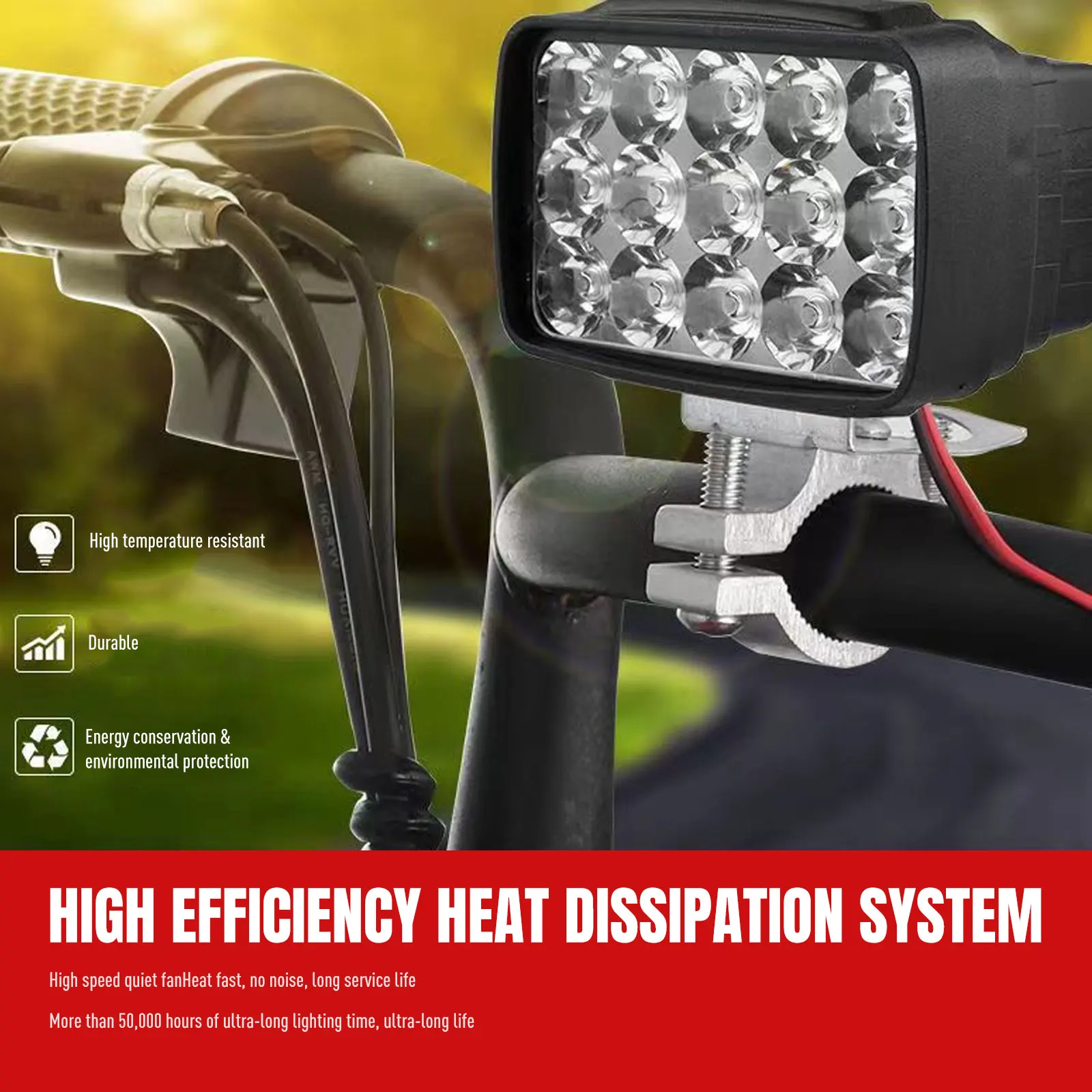 Electric Motorcycle Light Modified External Strong Led Rogue Laser Super Bright Tricycle Battery Car Headlight |