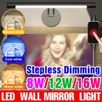 led makeup vanity lamp dressing table mirror light 5v led dimmable makeup fill lamp washroom led wall light usb cosmetic bulb