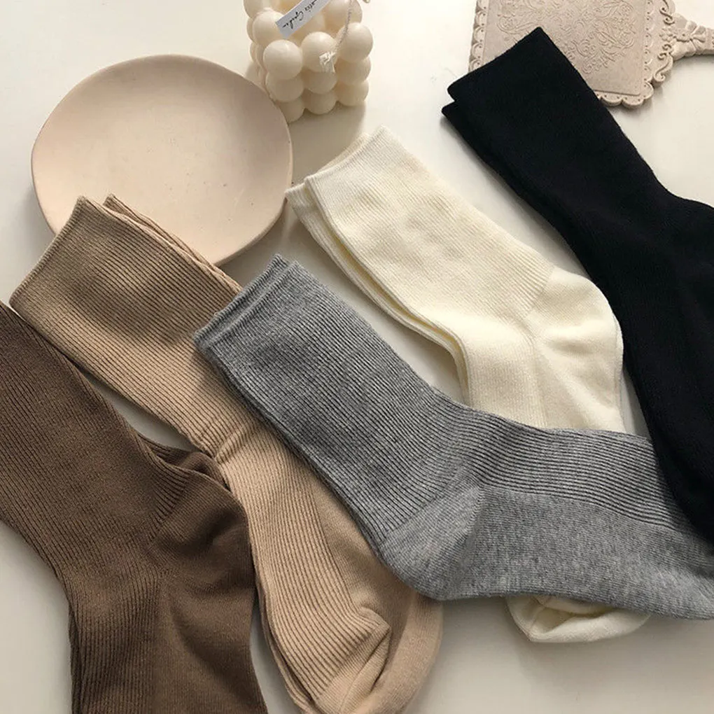 

Носки Женские однотонные, 2/3/5 дюйма, 1 пара