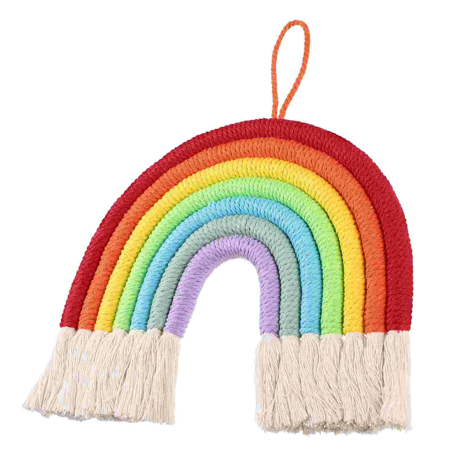 

Decoration Home Rainbow Nursery Rainbow Tapestry Macrame Wall Decor Rainbow Wall Tapestry