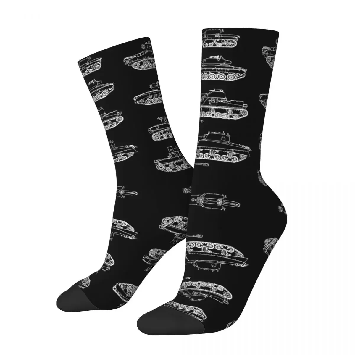 

US Tanks Of World War Socks Harajuku Super Soft Stockings All Season Long Socks Accessories for Man's Woman's Birthday Present