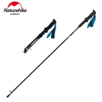 naturehike st08 carbon fiber folding trekking pole ultra light portable trekking pole durable and sturdy camping poles
