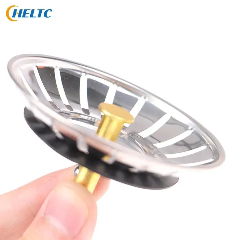 

1PCS Sink Floor Drain Stainless Steel Kitchen Sink Filter Mesh Durable Rubber Sealed Wash Basin Bathroom Hair Filter Ring