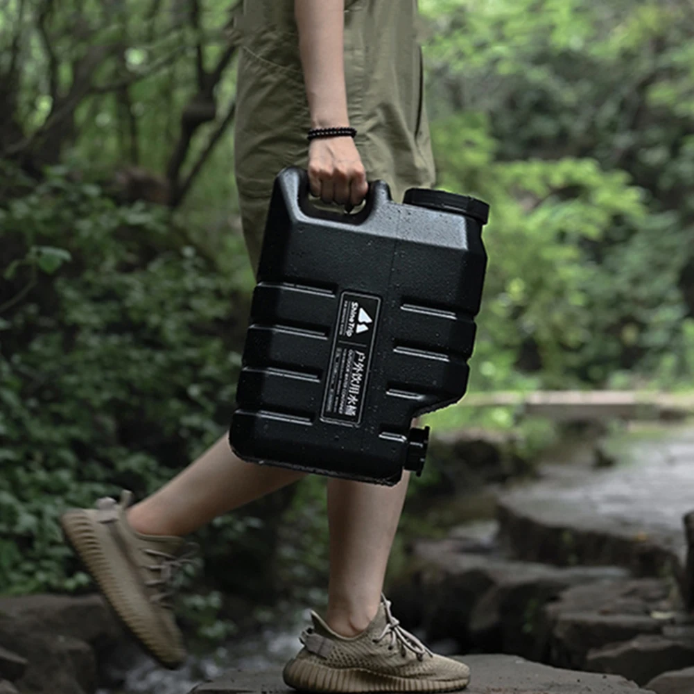 

Shinetrip 15l Outdoor Water Bucket Large Capacity Water Storage Containers with Faucet Portable for Car Picnic Bbq