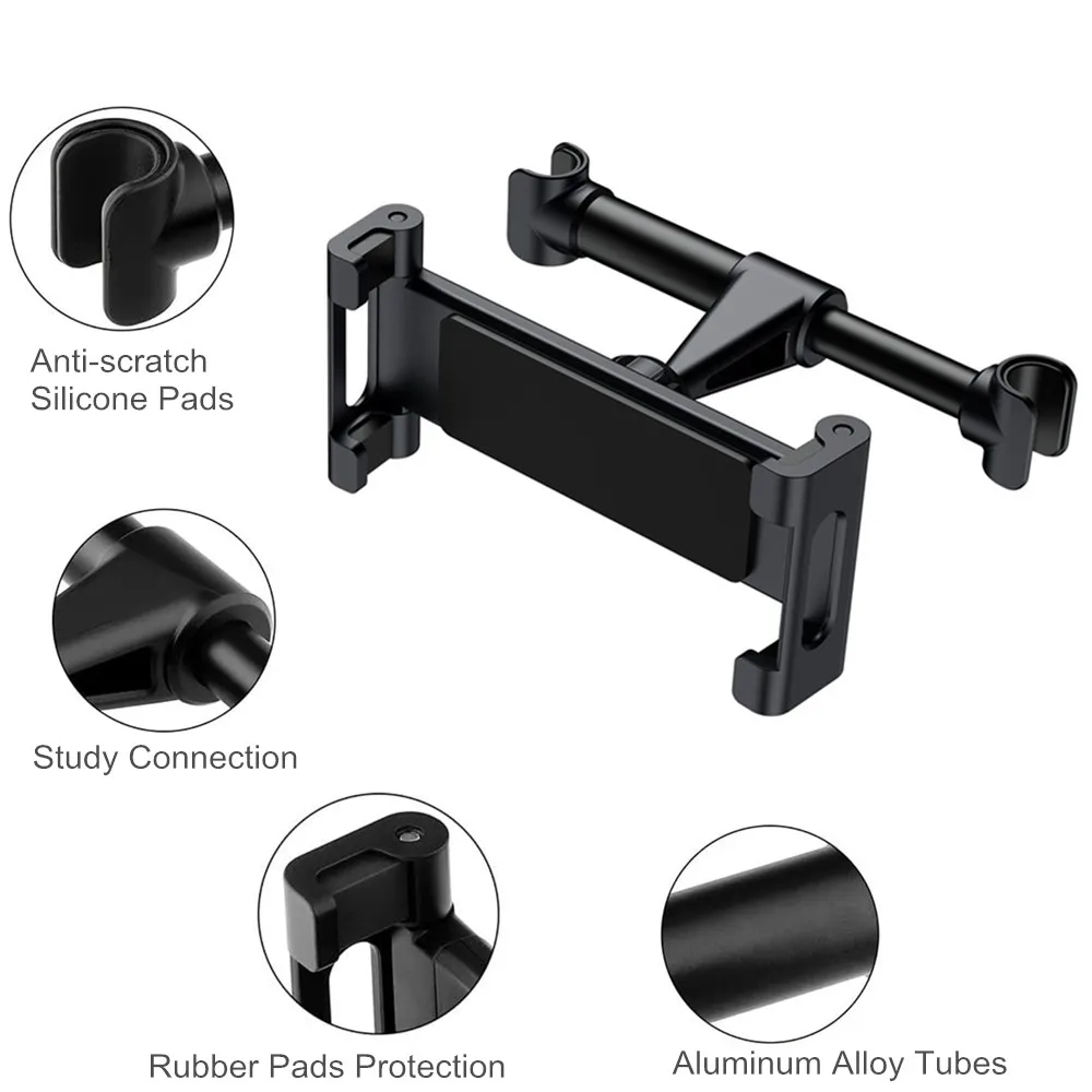 tablet car holder for 4 7 13 in tablet phone holder back seat headrest mounting holder car accessories for ipad pro 12 9 free global shipping