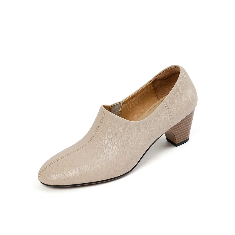 

Женские туфли из натуральной кожи, с острым носком, 22-25 см