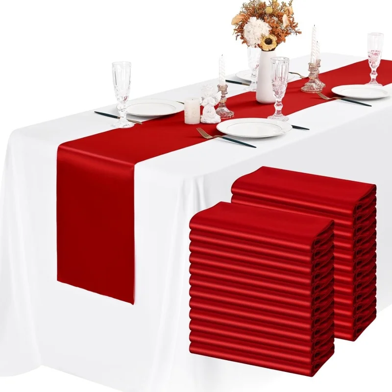 Новинка 10-1 шт. блестящие атласные бегунки для банкета свадьбы шелковая лента