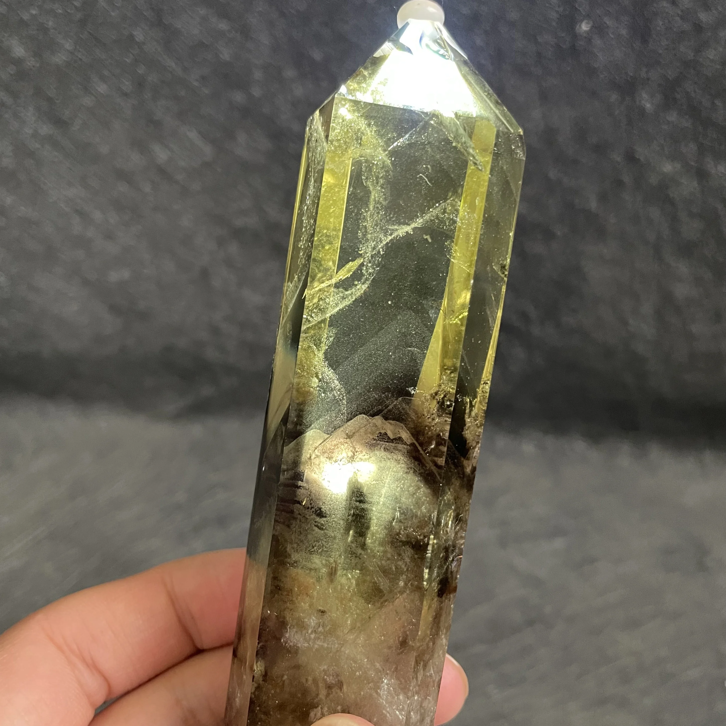 

200 г натуральный камень цитрин башня кварцевая палочка ТОЧКА полированный Кристалл обелиск желтое креативное Украшение камень Рейки Исцел...