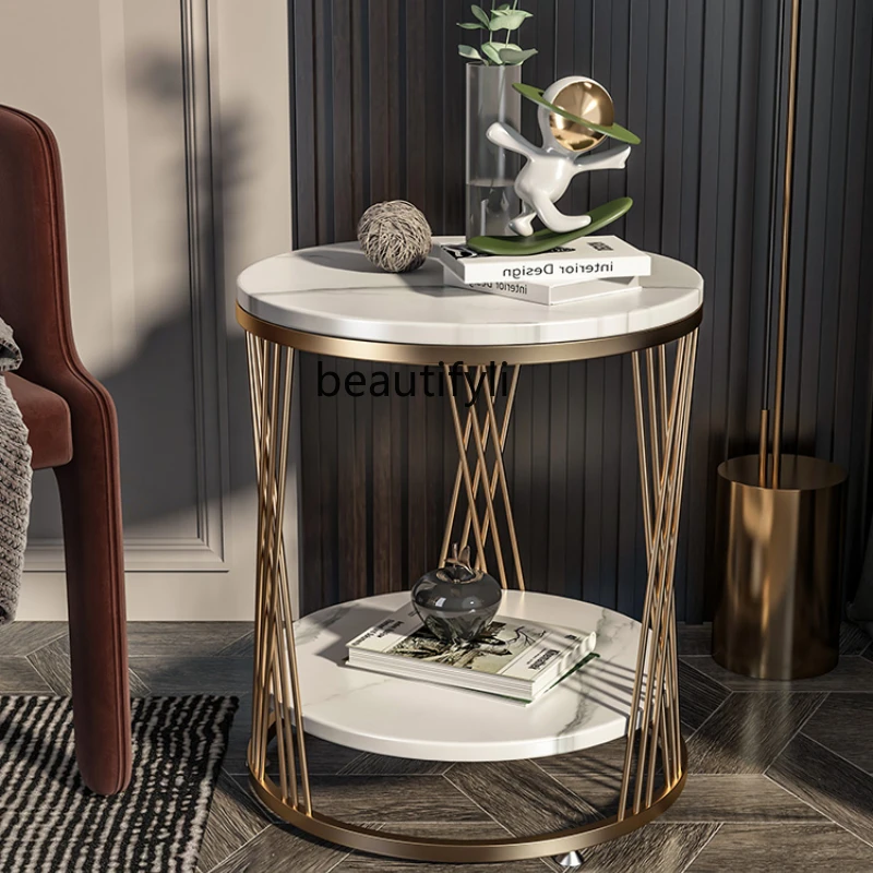 

CXH Side Cabinet Corner Table Balcony Small Coffee Table Nordic Corner Cabinet Living Room Simple Bedside Table