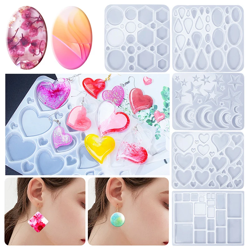 DIY геометрические серьги силиконовая форма рождественские на День святого